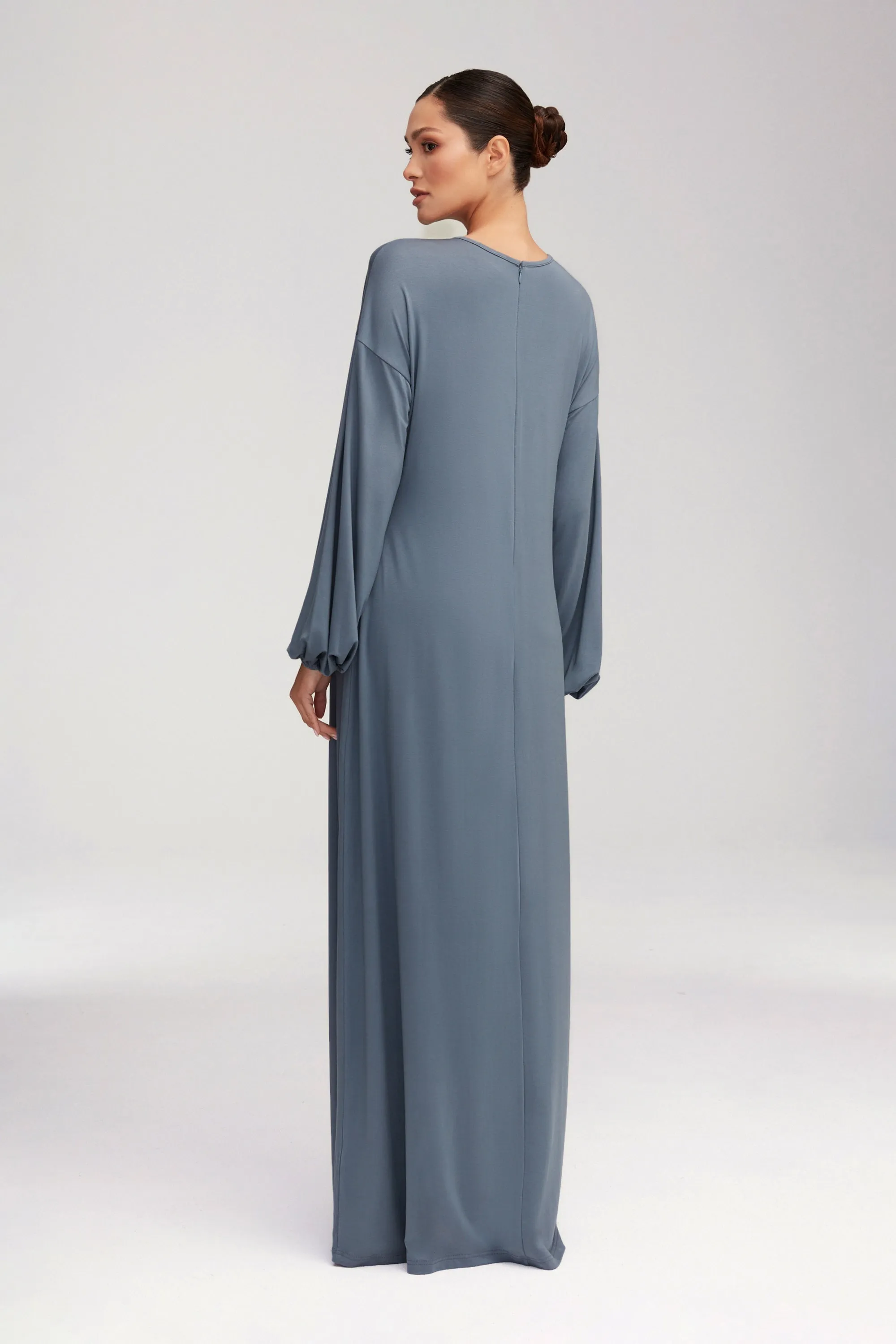 Afiyah Jersey Maxi Dress - Dusk