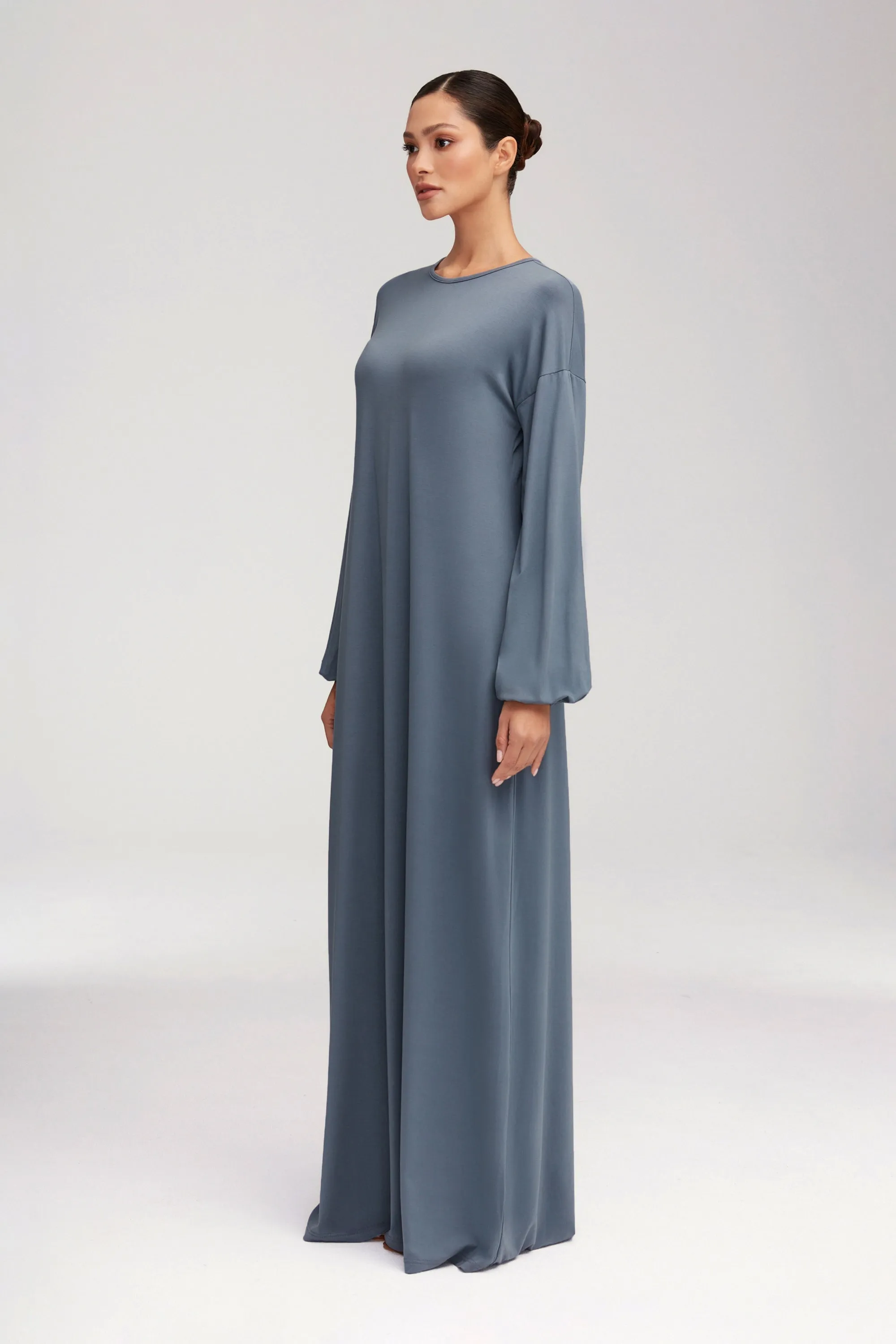 Afiyah Jersey Maxi Dress - Dusk