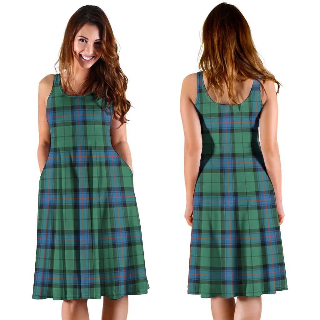 Armstrong Ancient Tartan Sleeveless Midi Womens Dress