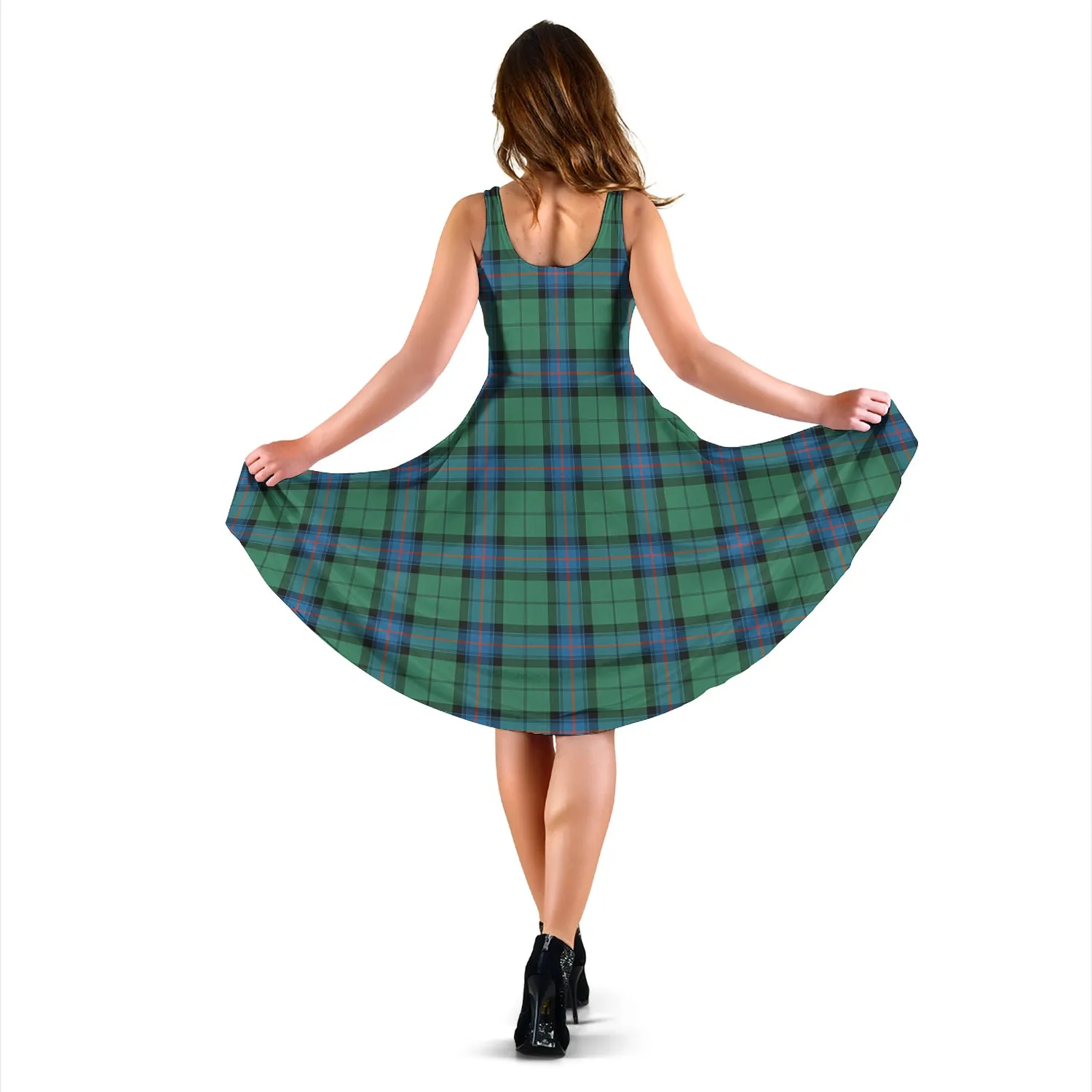 Armstrong Ancient Tartan Sleeveless Midi Womens Dress