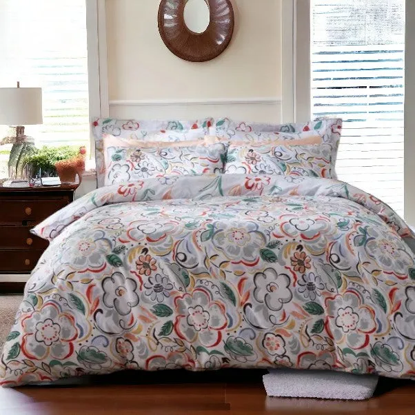 Artsy Floral Quilted Bedspread