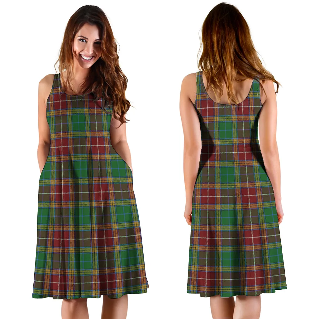 Baxter Tartan Sleeveless Midi Womens Dress