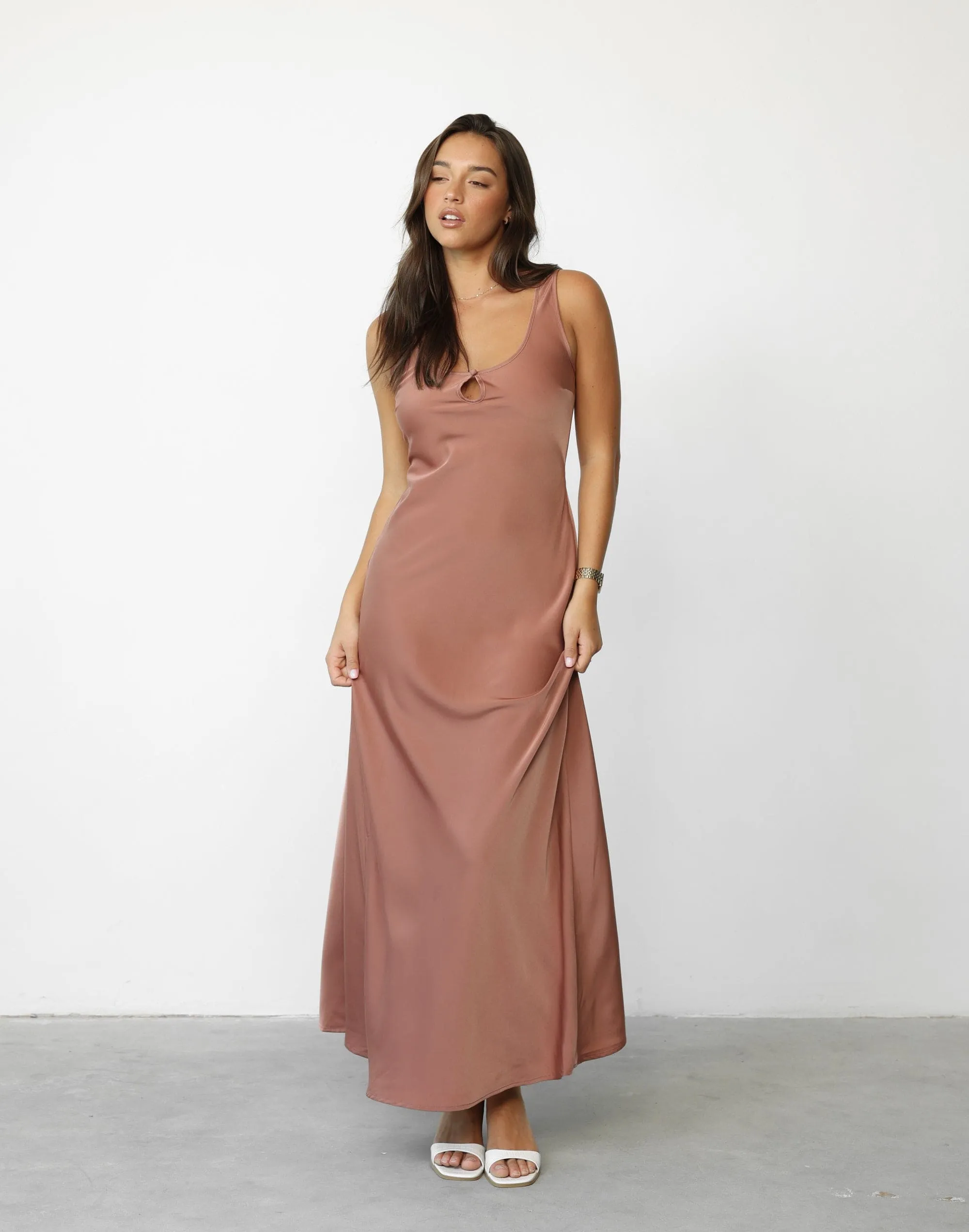 Charlotte Maxi Dress (Dusty Rose)