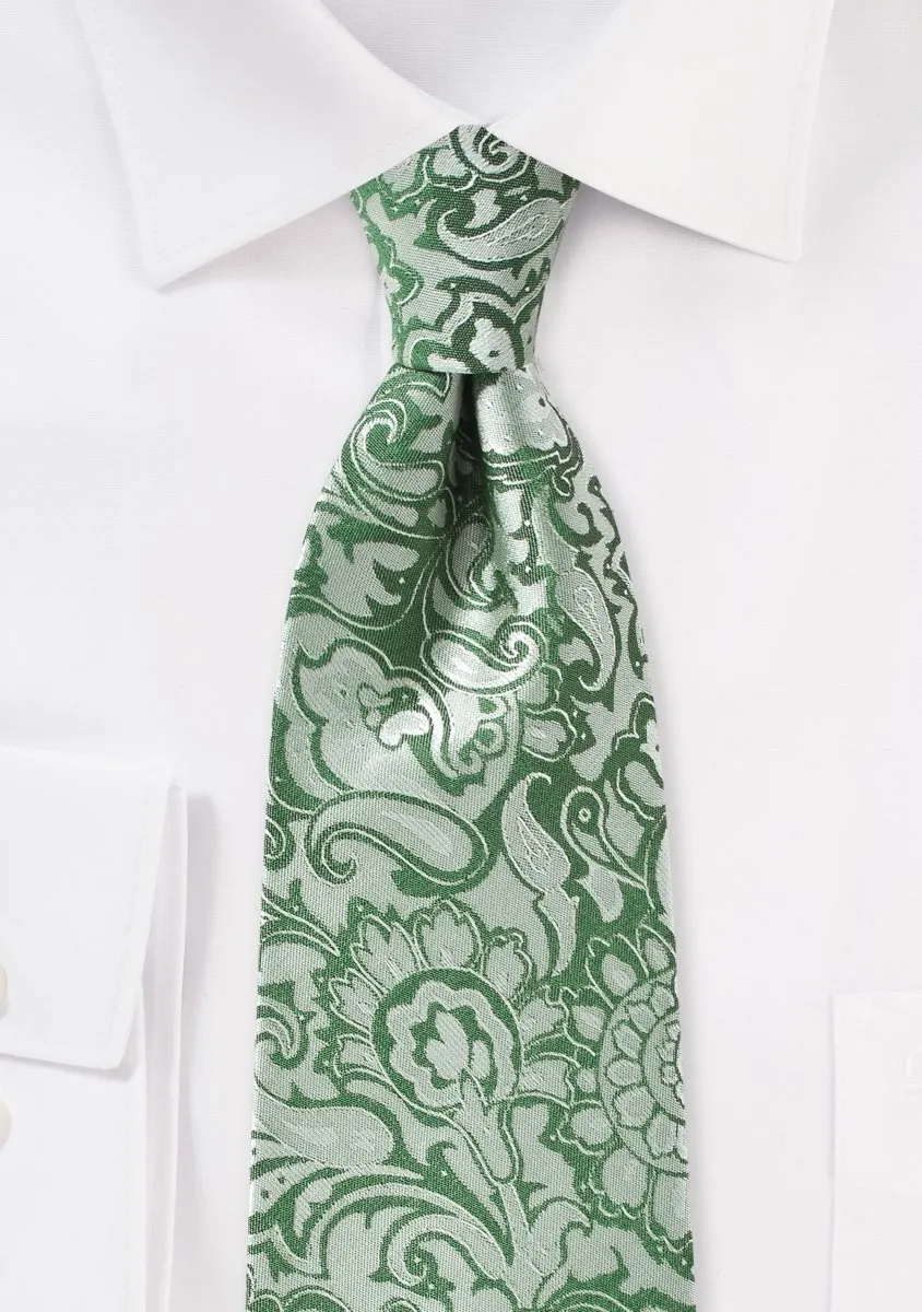 Clover Floral Paisley Necktie