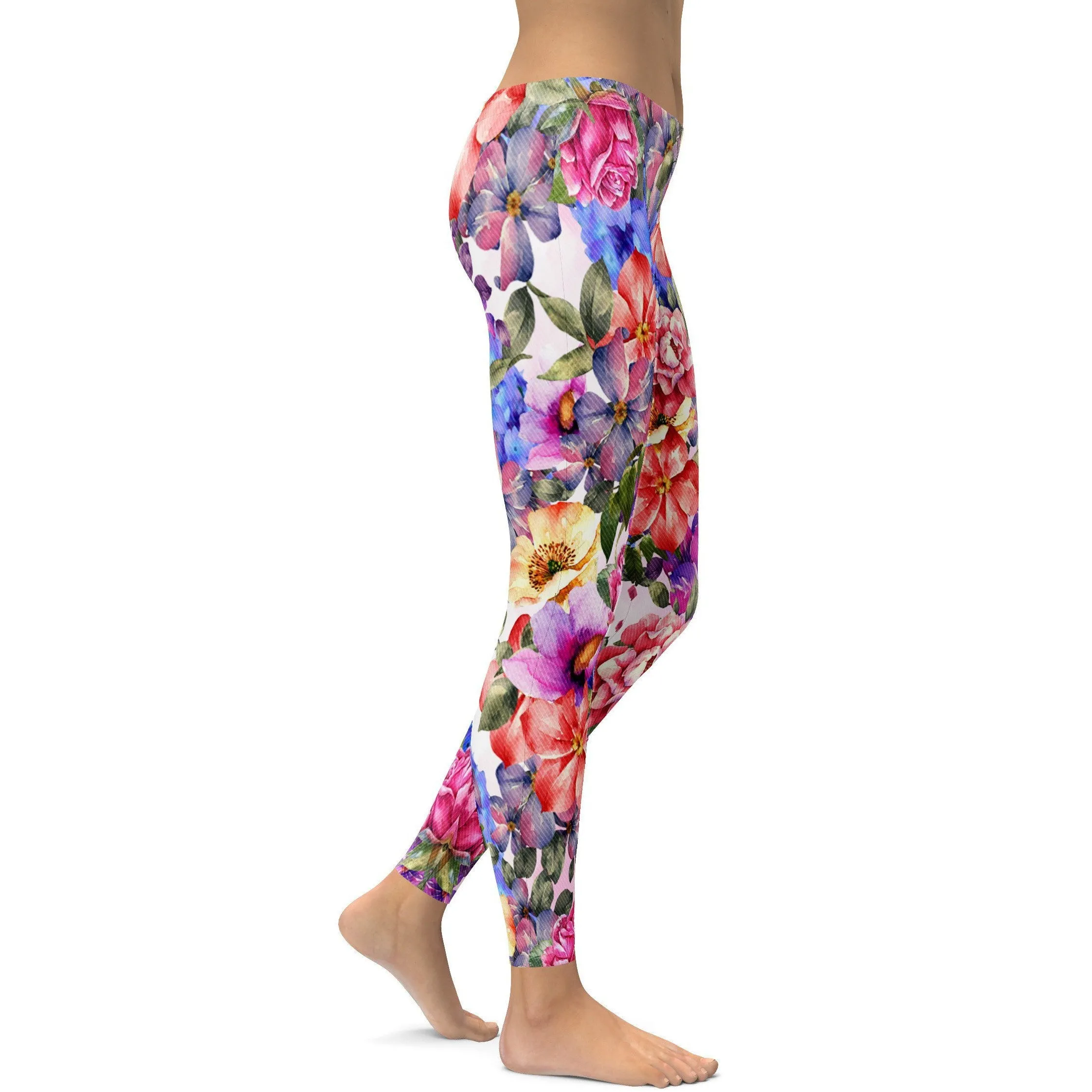 Colorful Floral Leggings