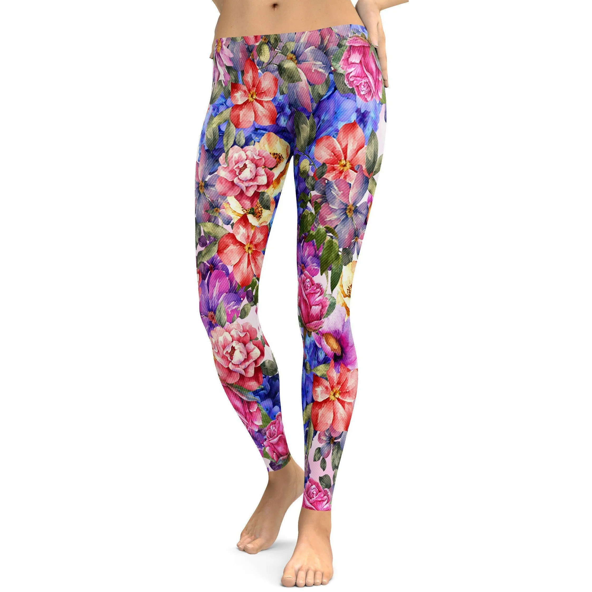 Colorful Floral Leggings