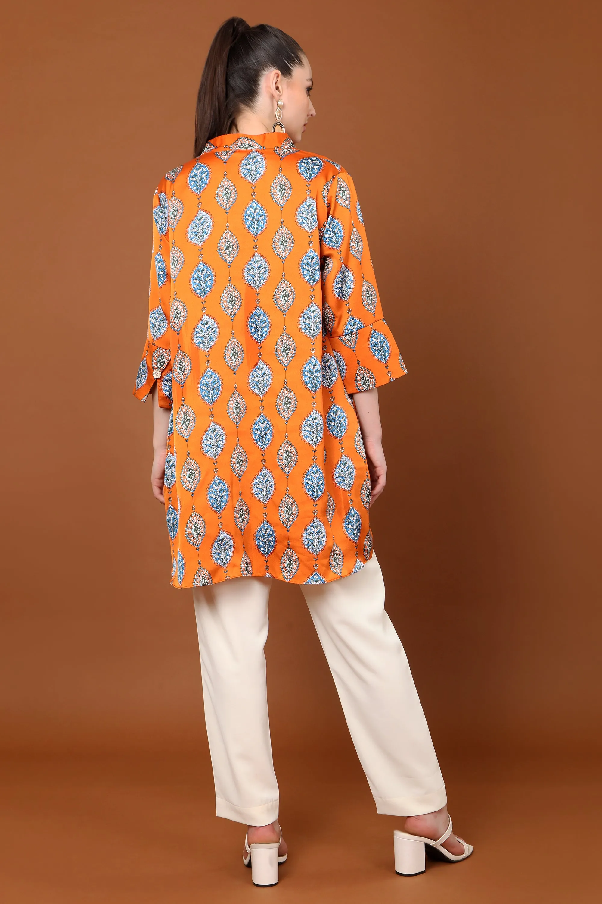 Eva Printed High Low Cut Tunic