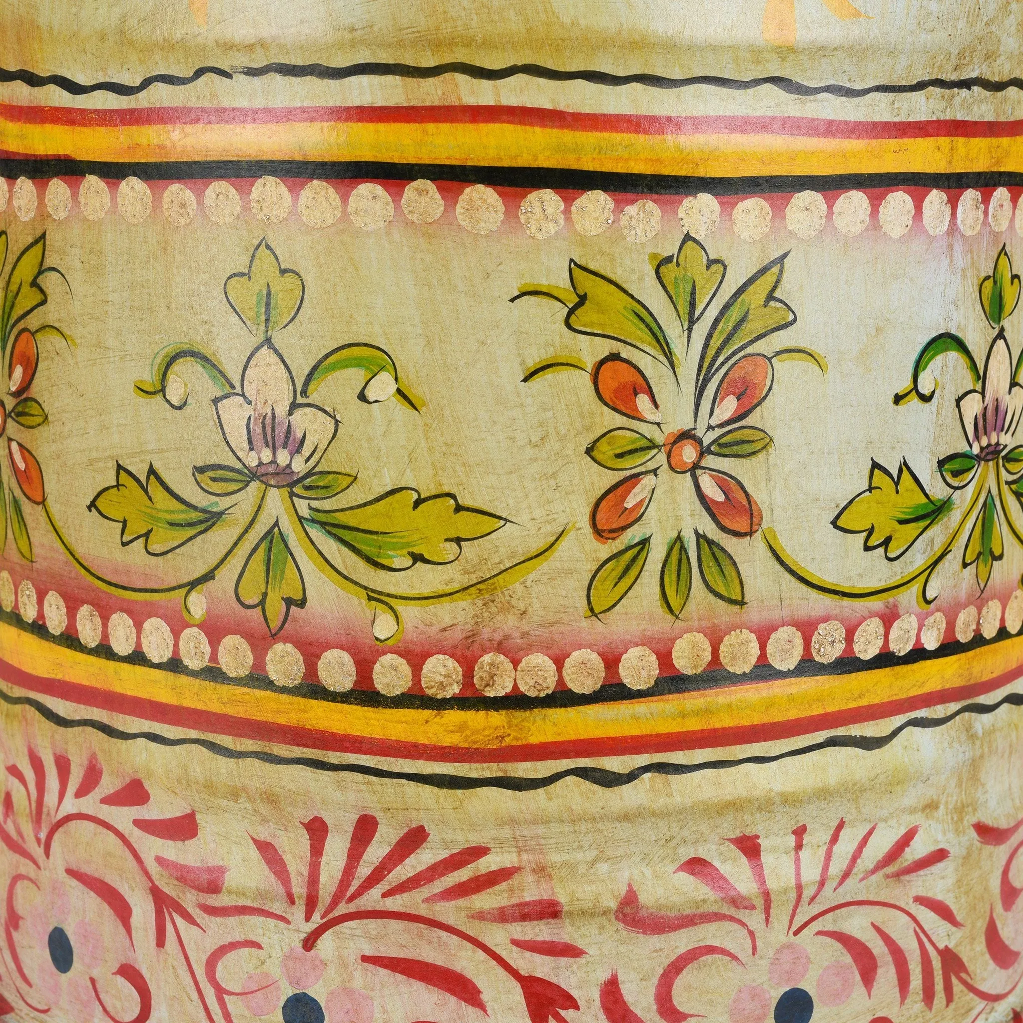 Handpainted Waste Paper Bin / Planter