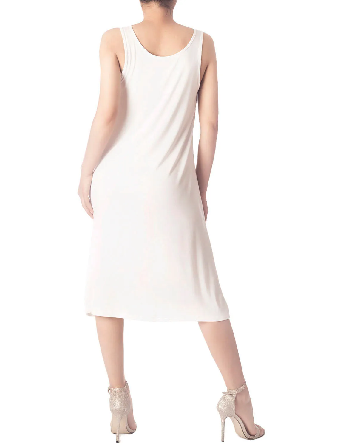 iB-iP Women's Modal Cozy Knee Length Casual Relaxed Full Slip