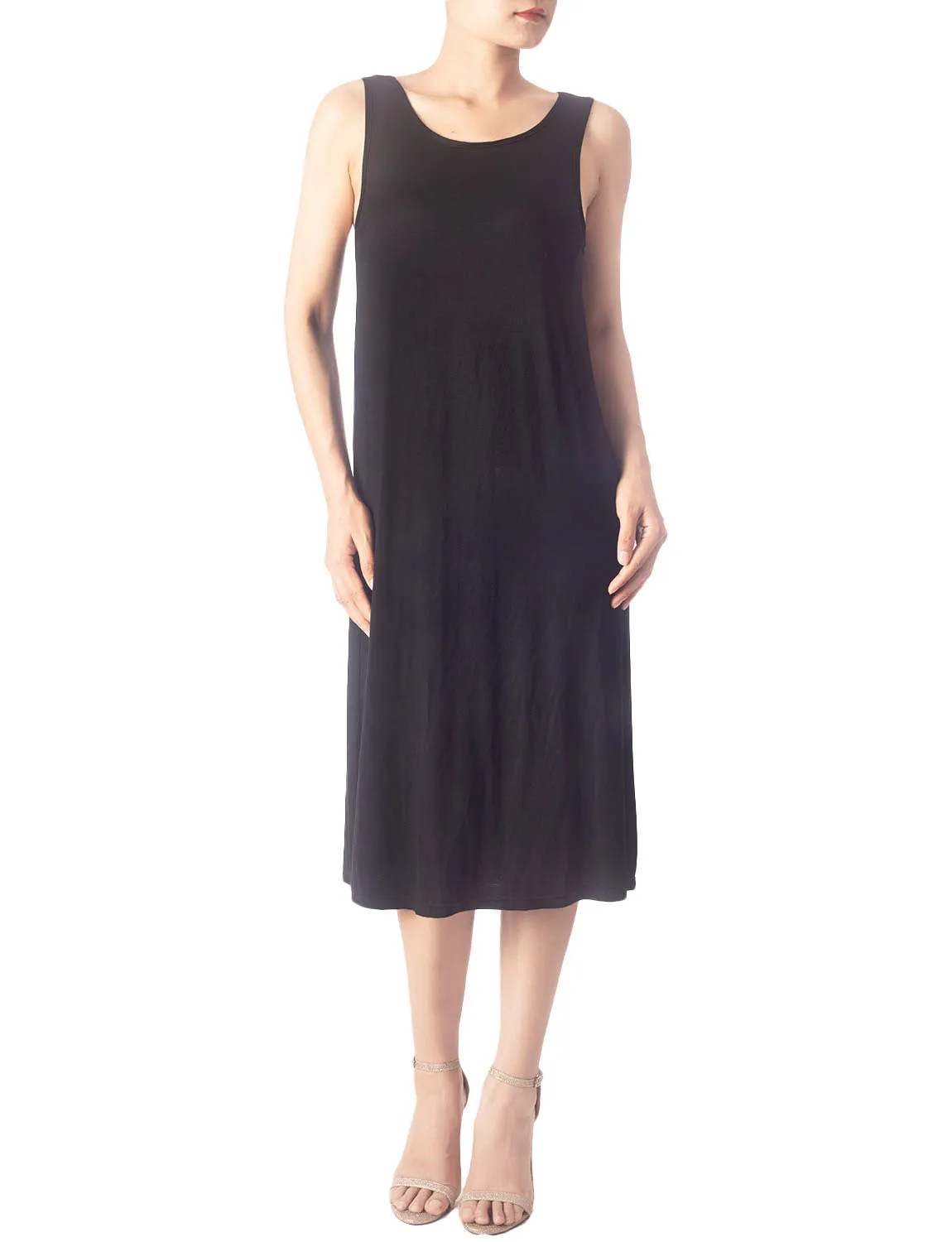 iB-iP Women's Modal Cozy Knee Length Casual Relaxed Full Slip