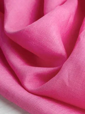 Lightweight European Linen - Carmine Rose