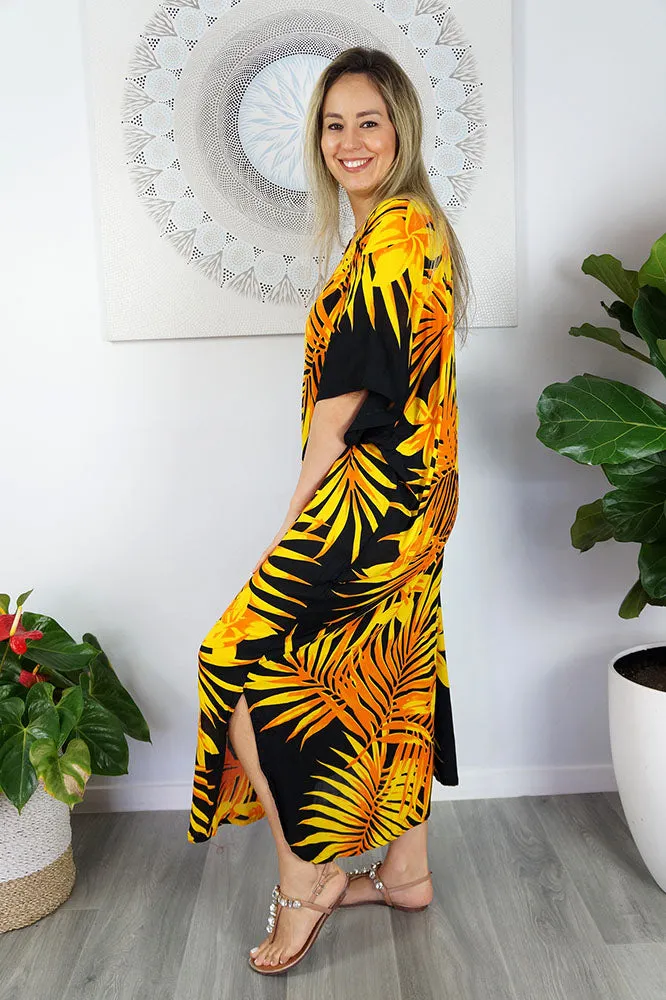 Long Kaftan Palm Frond