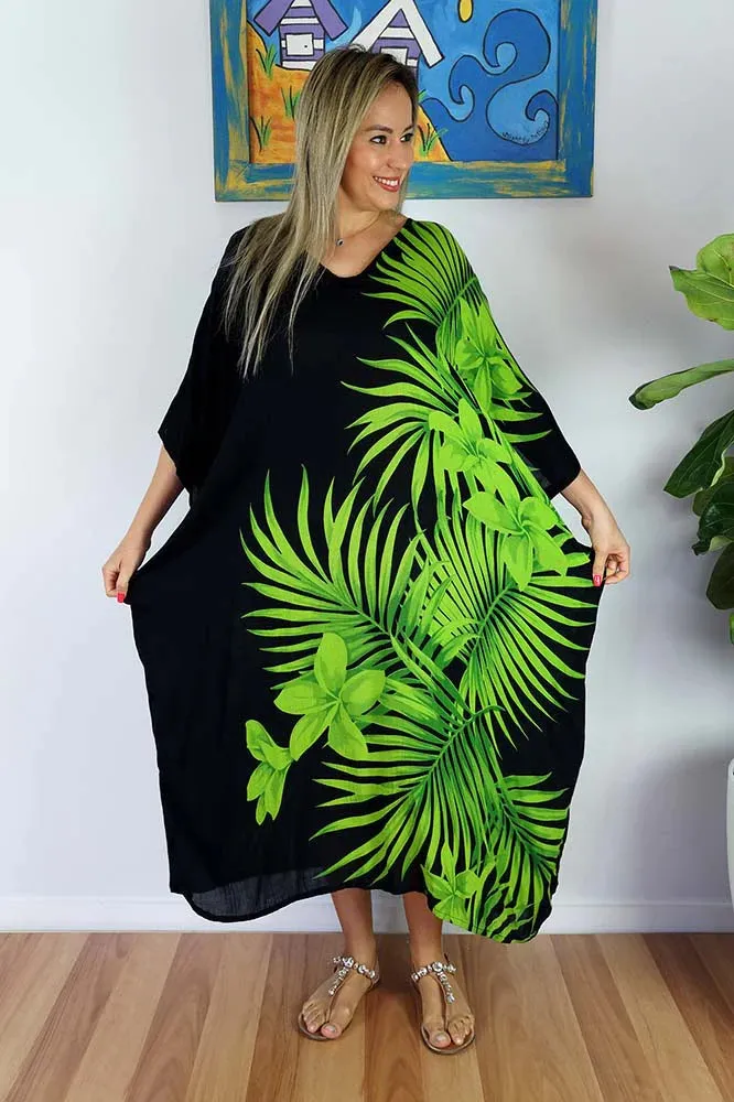 Long Kaftan Palm Frond