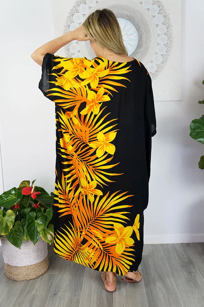 Long Kaftan Palm Frond