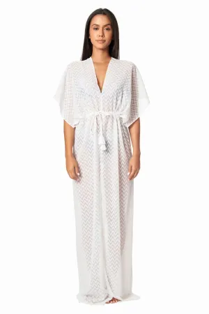 Long Kaftan-Style Robe And Beachwear Cover Up