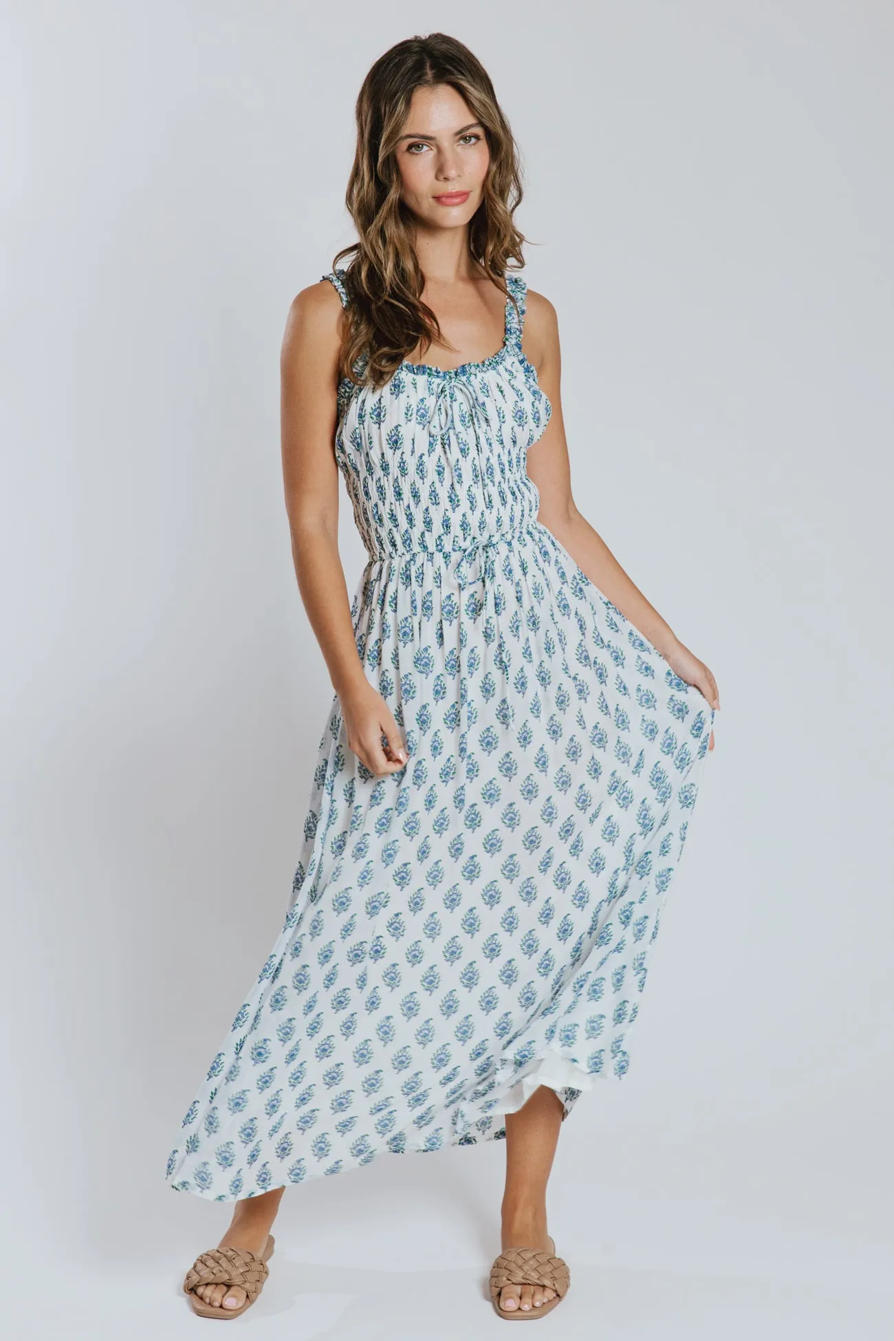 Mahi Smocked Midi Dress