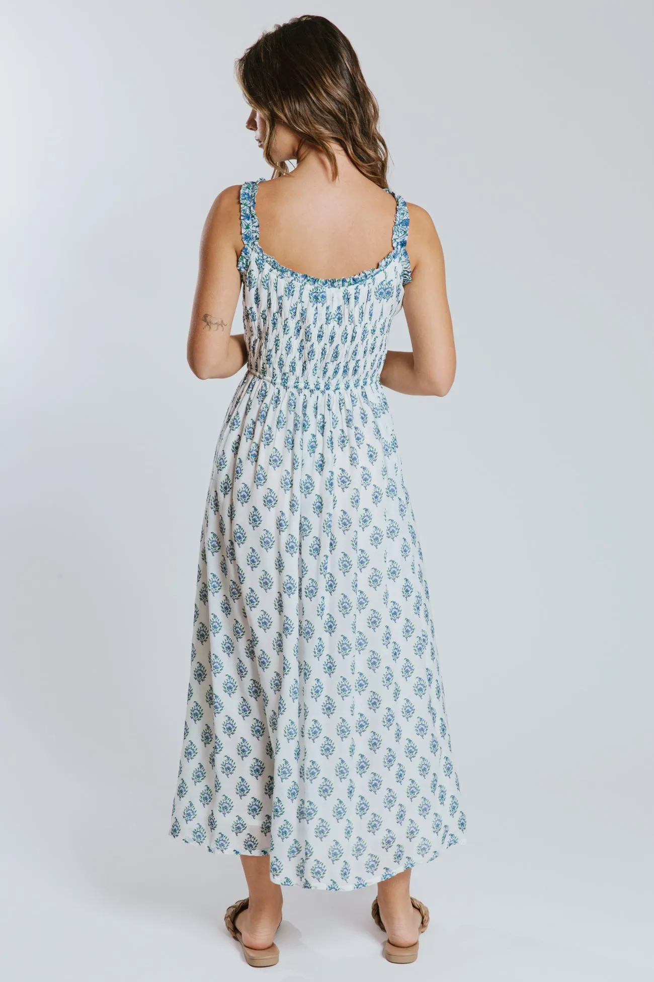 Mahi Smocked Midi Dress