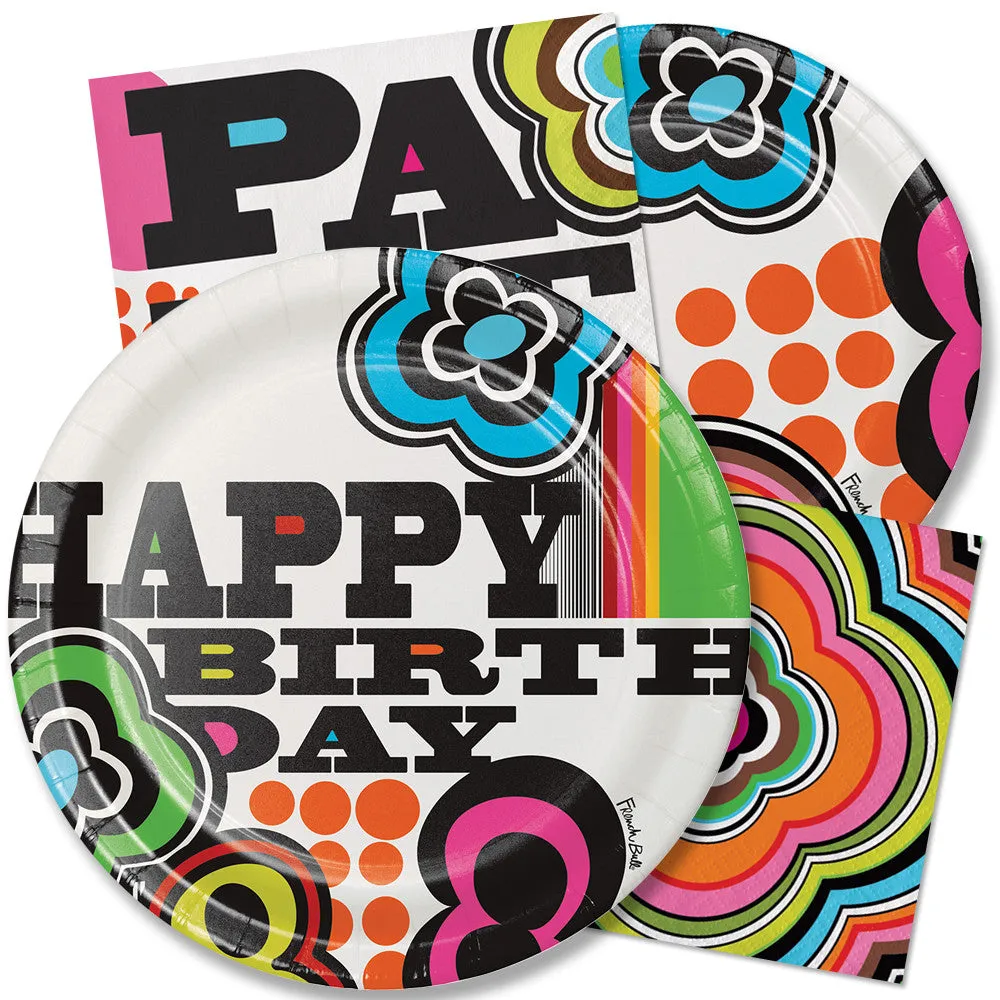 Mod Birthday Cake Banner Topper