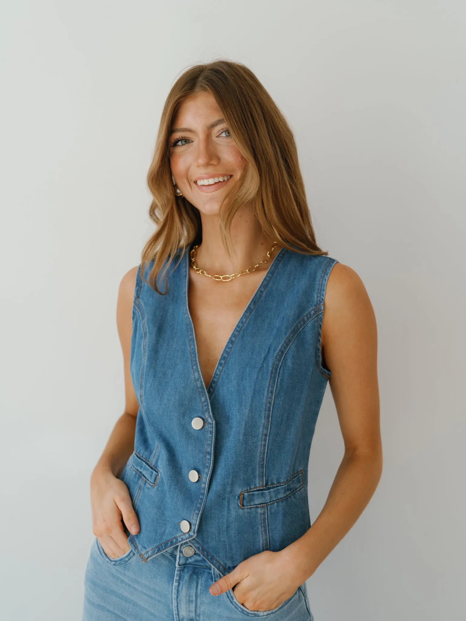 Nicolette Denim Vest