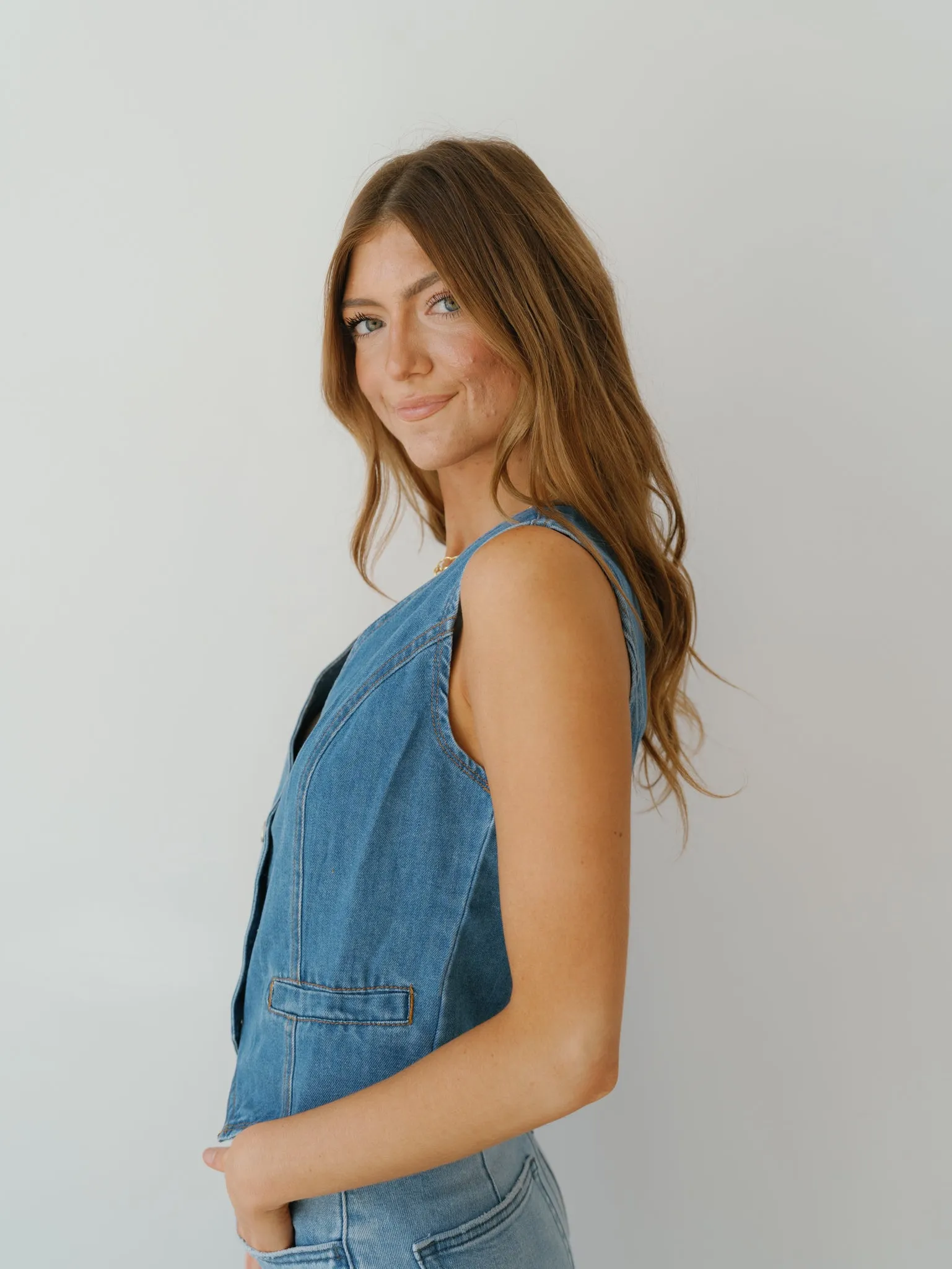 Nicolette Denim Vest