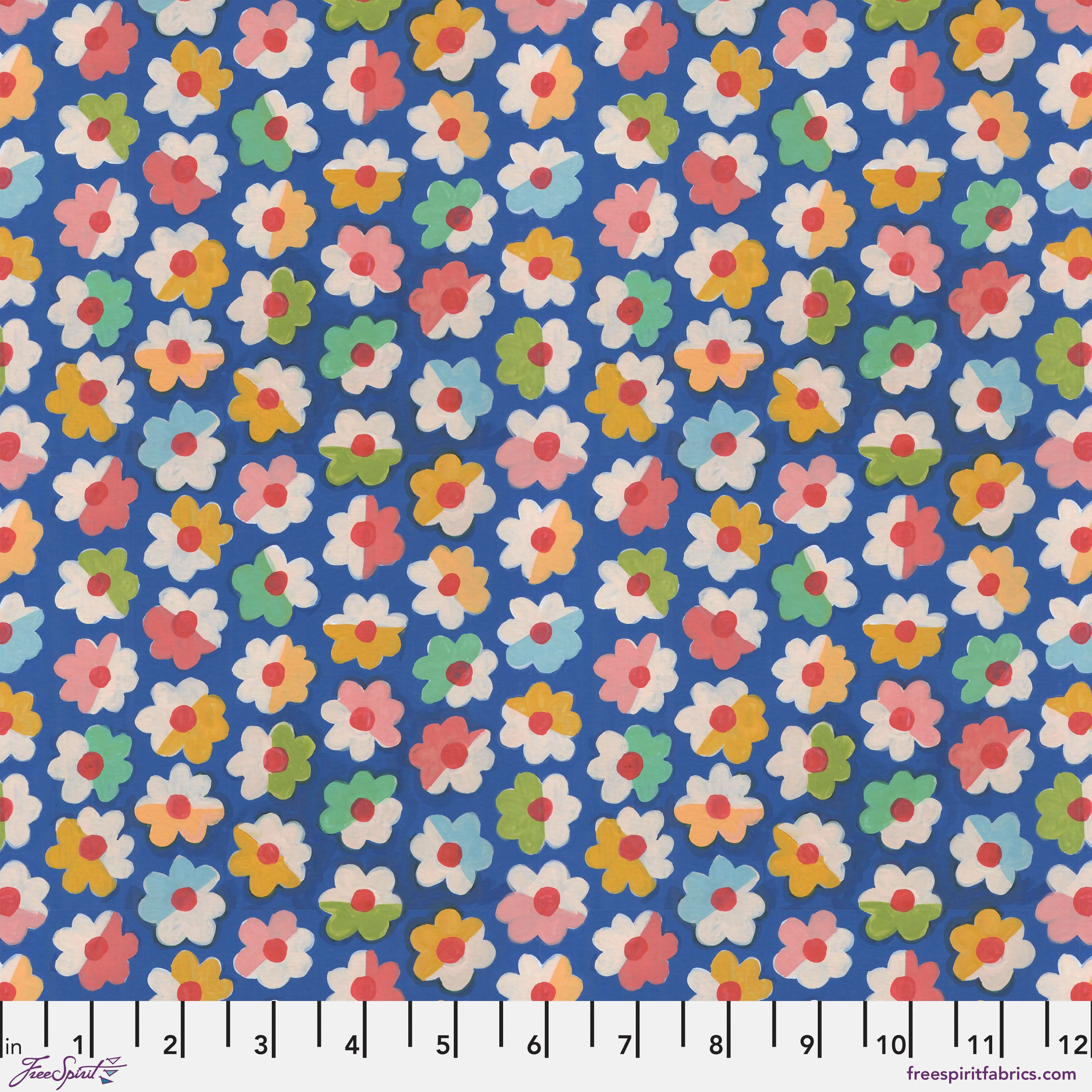 Parterre - Cheerfulness Multi by Sarah Campbell for Free Spirit