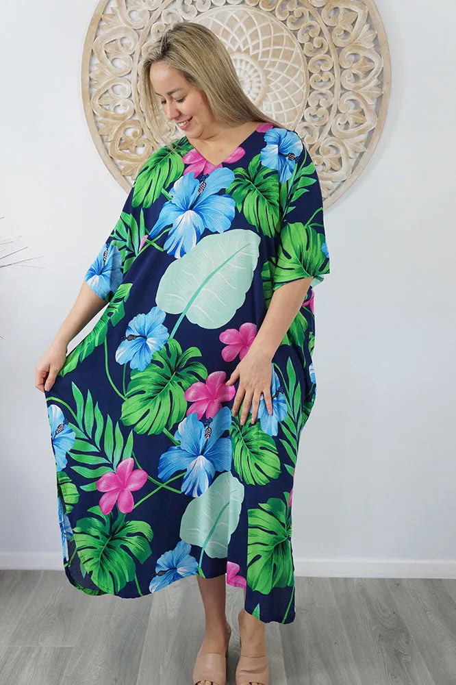 Premium Long Kaftan "Flores"