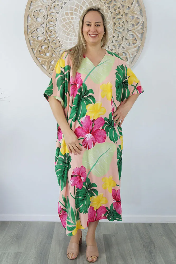 Premium Long Kaftan "Flores"