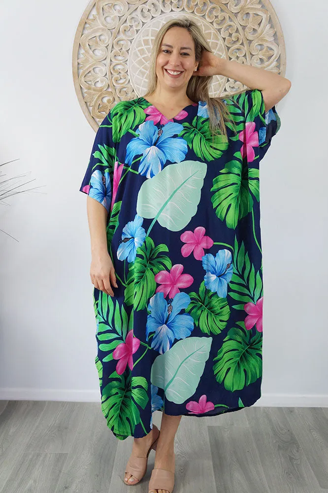 Premium Long Kaftan "Flores"