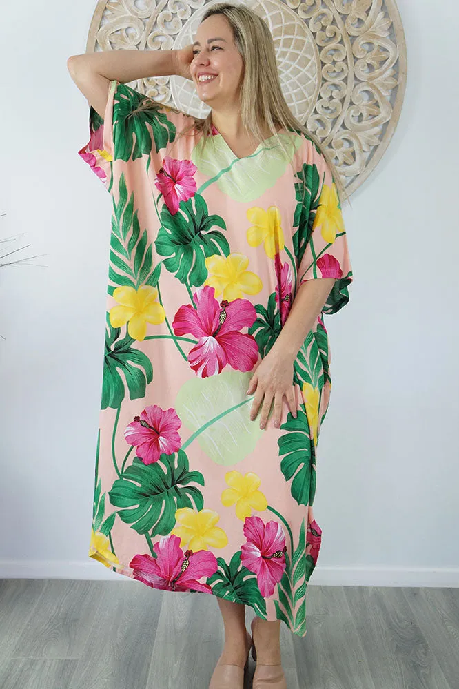 Premium Long Kaftan "Flores"