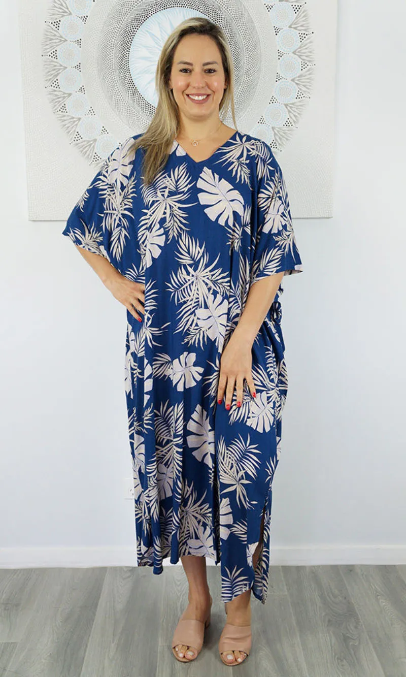 Rayon Premium Kaftan Long Palm Madness, More Colours