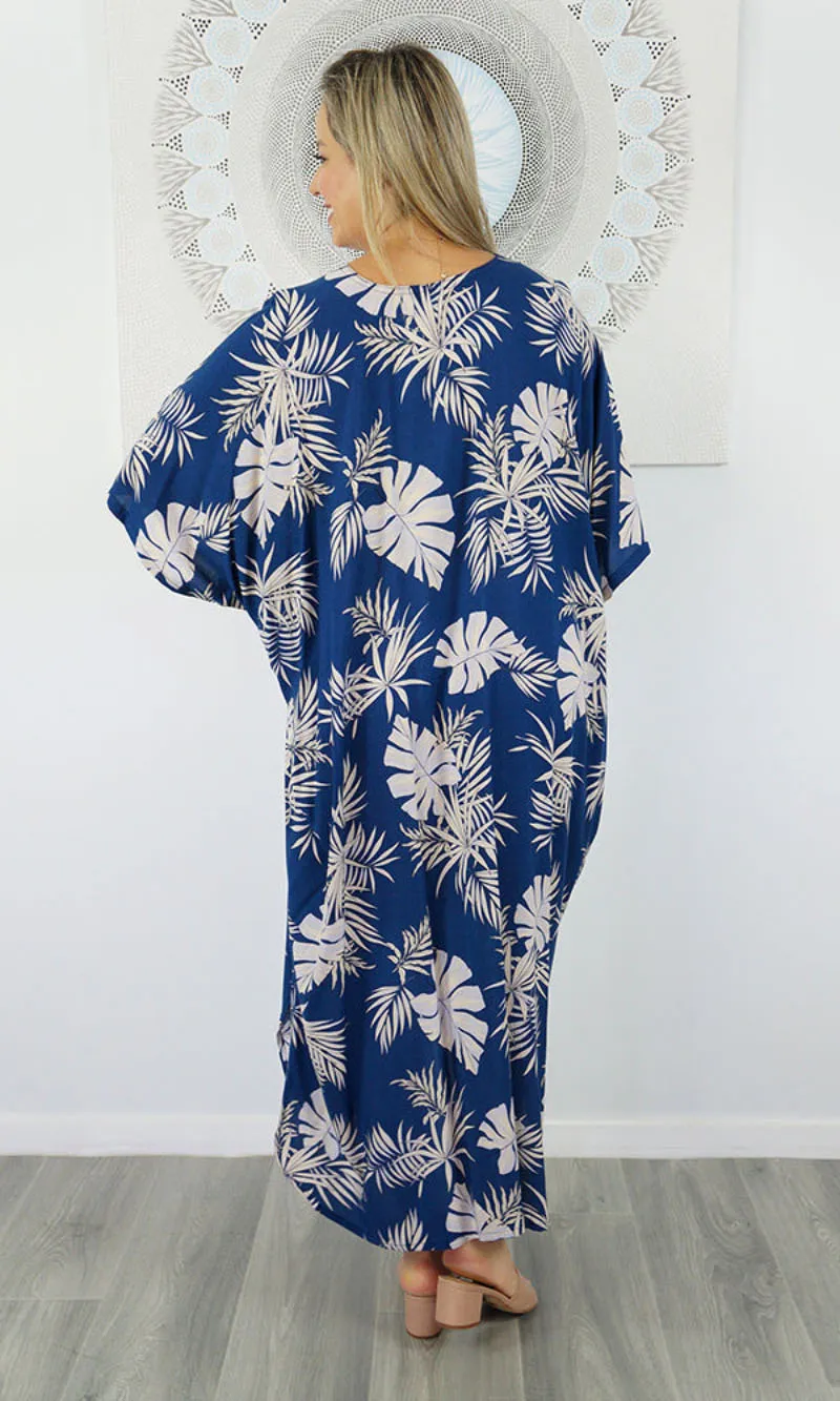 Rayon Premium Kaftan Long Palm Madness, More Colours