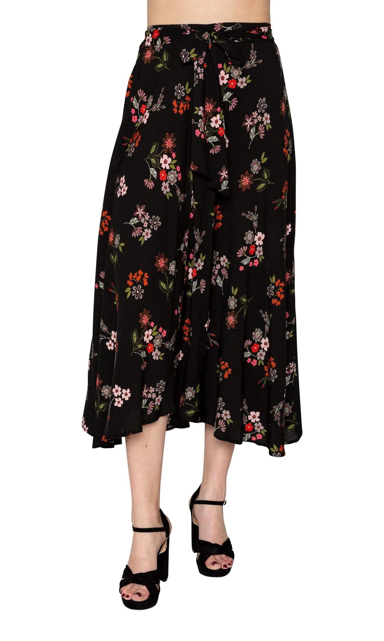 Velvet by Graham & Spencer Swan Spring Floral High/Low Skirt