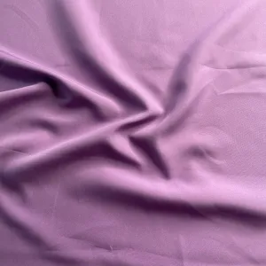 Violet Solid Butter Crepe Fabric