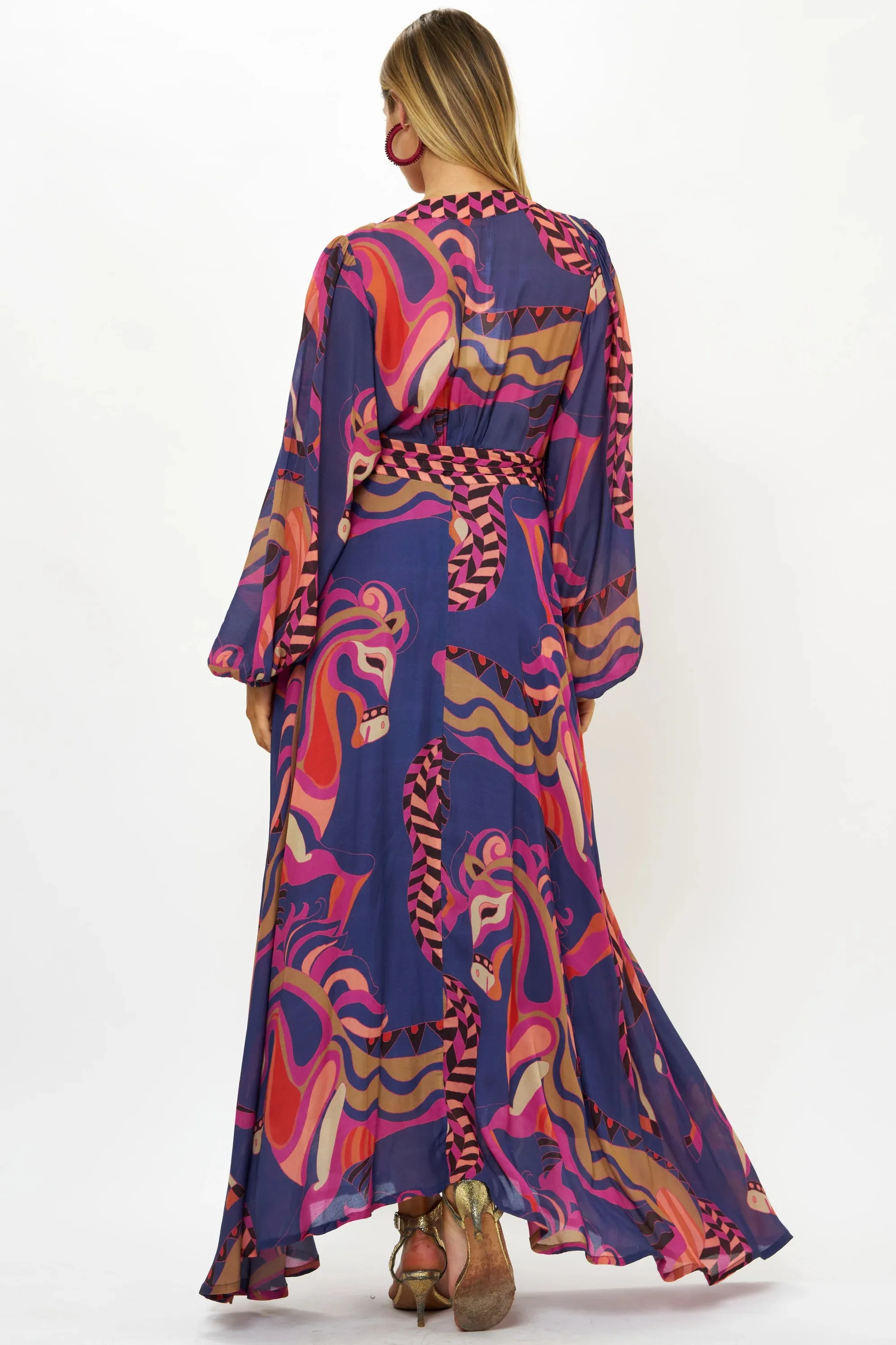 WRAP MAXI DRESS - ARABIA