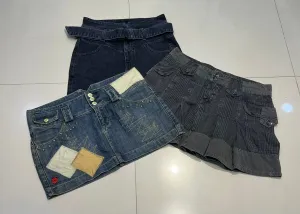 Y2K womenswear Denim mini skirt (FF-044)