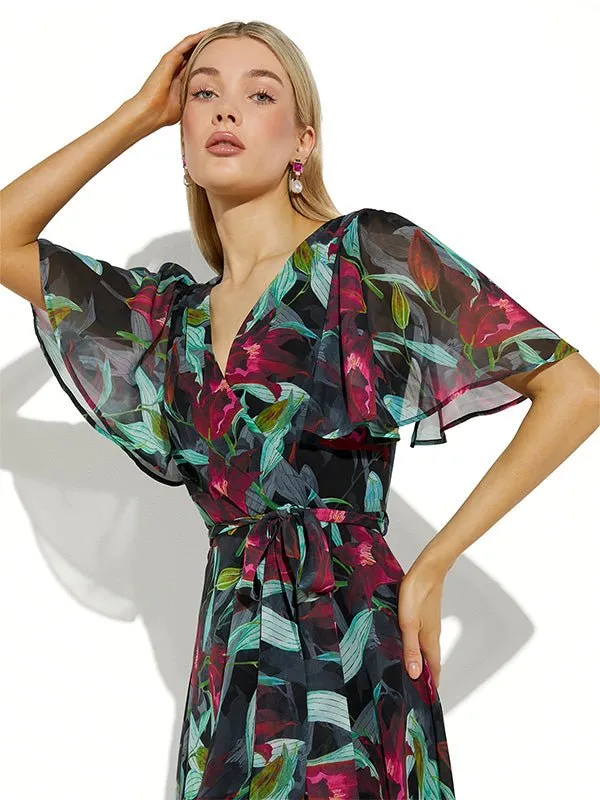 Yasmin Tropical Print Dress