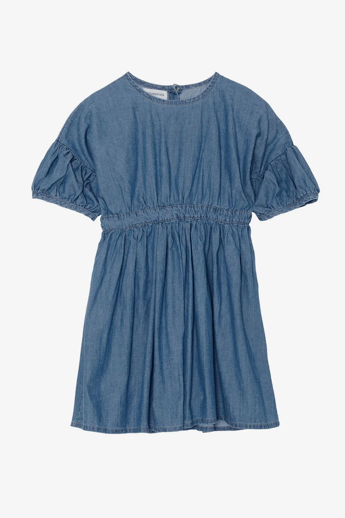 Yellow Pelota Oahu Girls Dress - Blue Denim (Size 3 left)